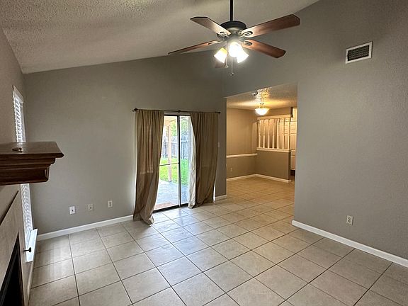 Tile floors throughout bottom living area.