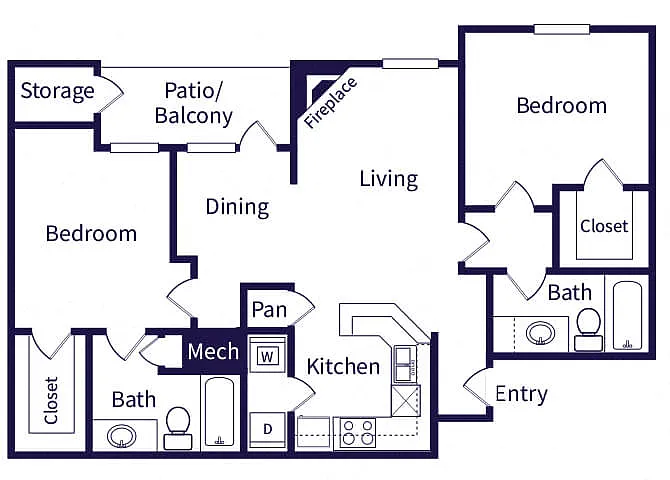 Floor plan B3