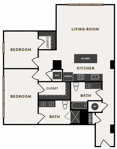 Floor plan 2 Bed G