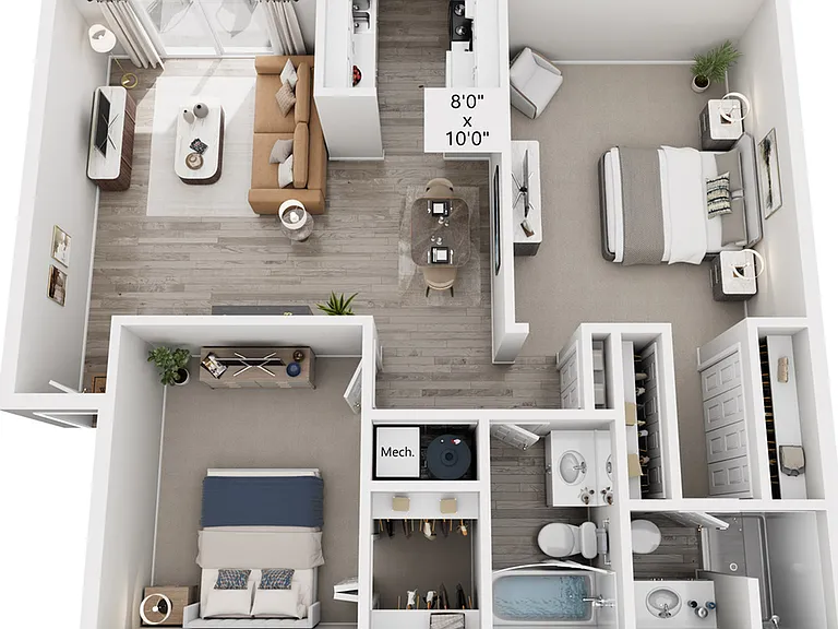 Somerset Floor Plan | 2 Bed 2 Bath | 998 sq ft | Fox Point in Old Farm Apartments in Millcreek Somerset Floor Plan | 2 Bed 2 Bath | 998 sq ft | Fox Point in Old Farm Apartments in Millcreek