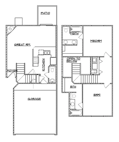 Floor plan Two Bedroom
