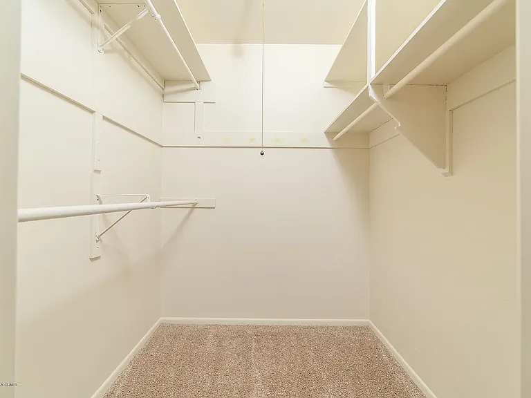 Primary spacious walk-in closet