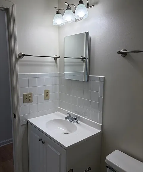 Tiled vanity