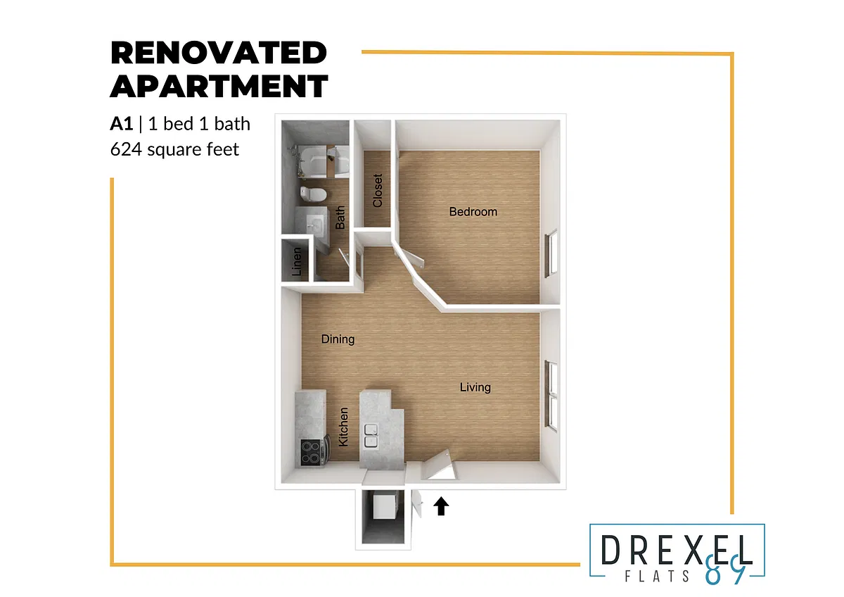Floor plan A1 Renovated