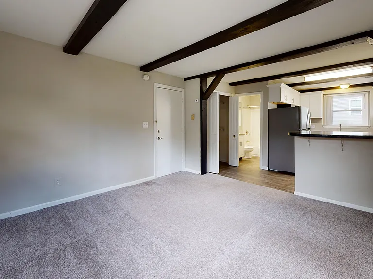 The Hampshire's layout offers a welcoming entry with direct access to your full kitchen and bathroom.