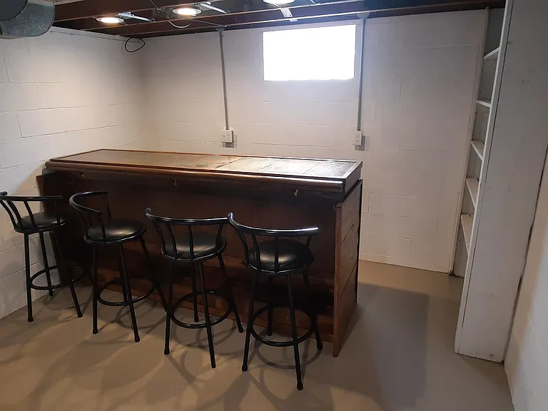Bar in basement