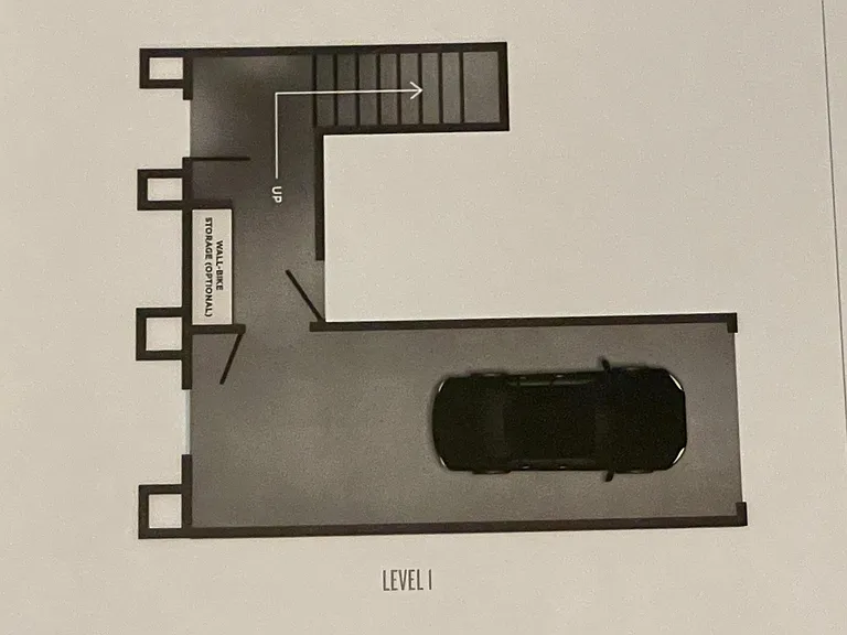 Level 1 Floor plan layout - garage