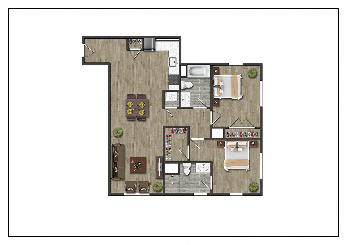 Floor plan 2C