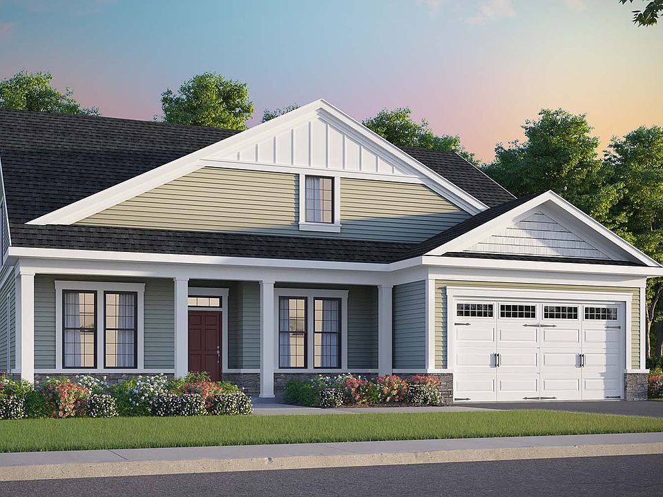 Elevation 1 of the Pearson II a home design at Lakeside at Trappe by Brookfield Residential