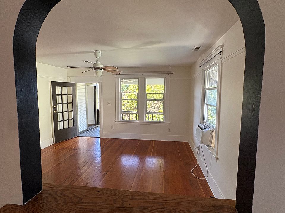 Living room via pass through arch