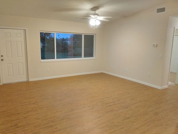 looking back at front door