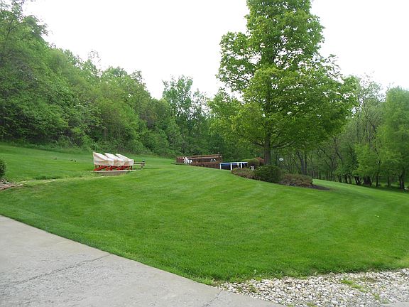 side yard/ above gr pool