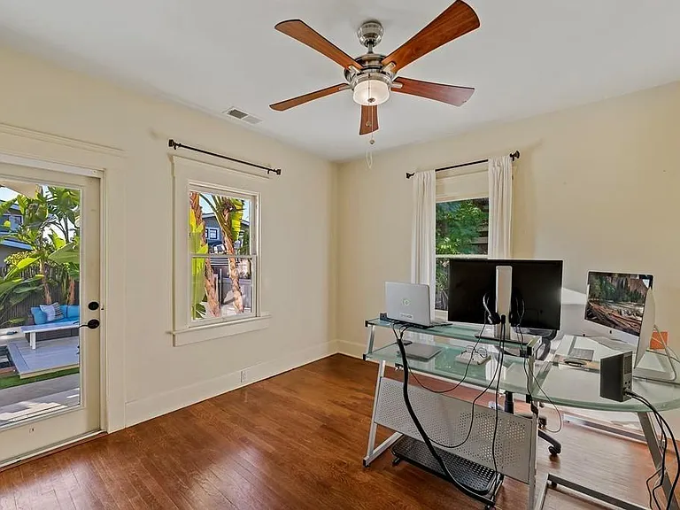 The 3rd bedroom with direct access to the backyard