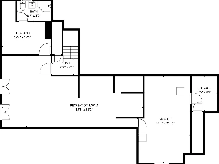 Lower level floorplan.