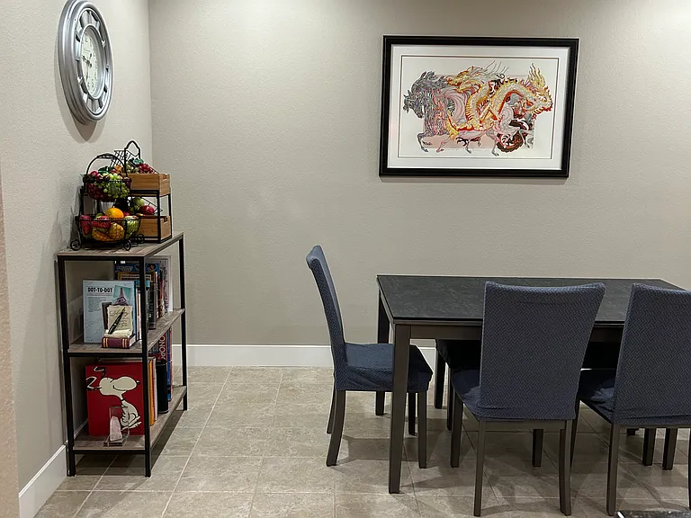 2nd level kitchen and dinning area