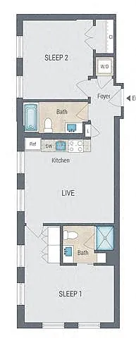 Floor plan B1B