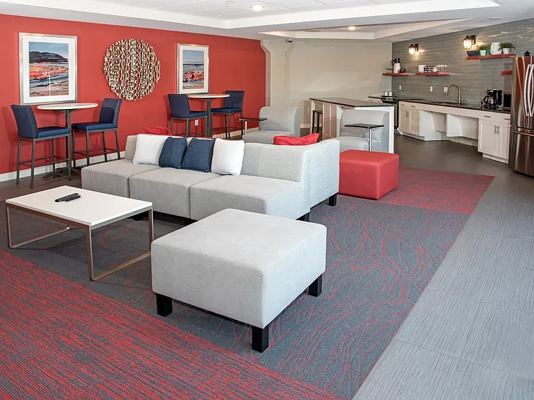 Community room with Kitchen