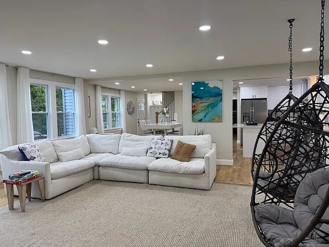 Open dining/living area