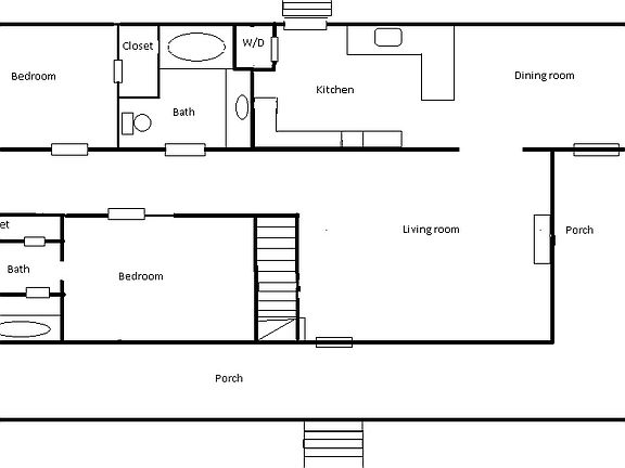 Downstairs floor plan