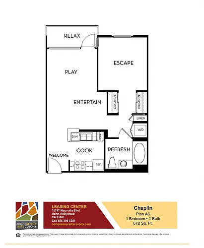 Floor plan Chaplin