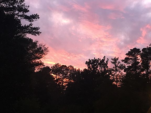 Front porch sunset