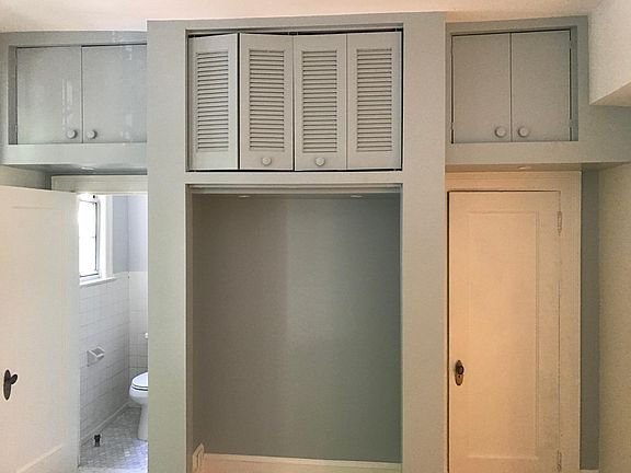 Cabinets provide ample storage
