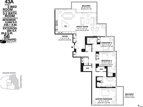 2nd image of 56 Leonard St #43A