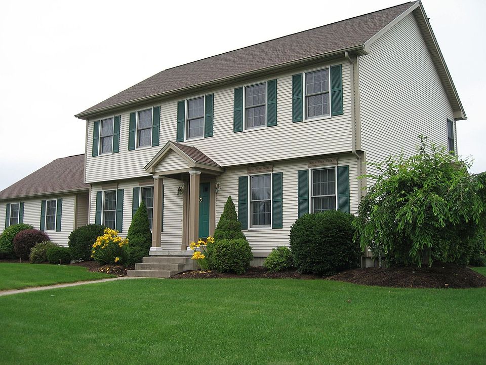view from neighborhood sidewalk