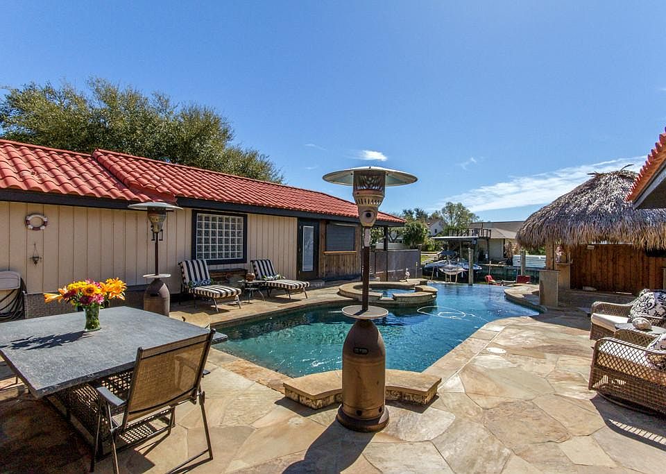 Since purchased, added heated salt water pool, spa and flagstone deck.