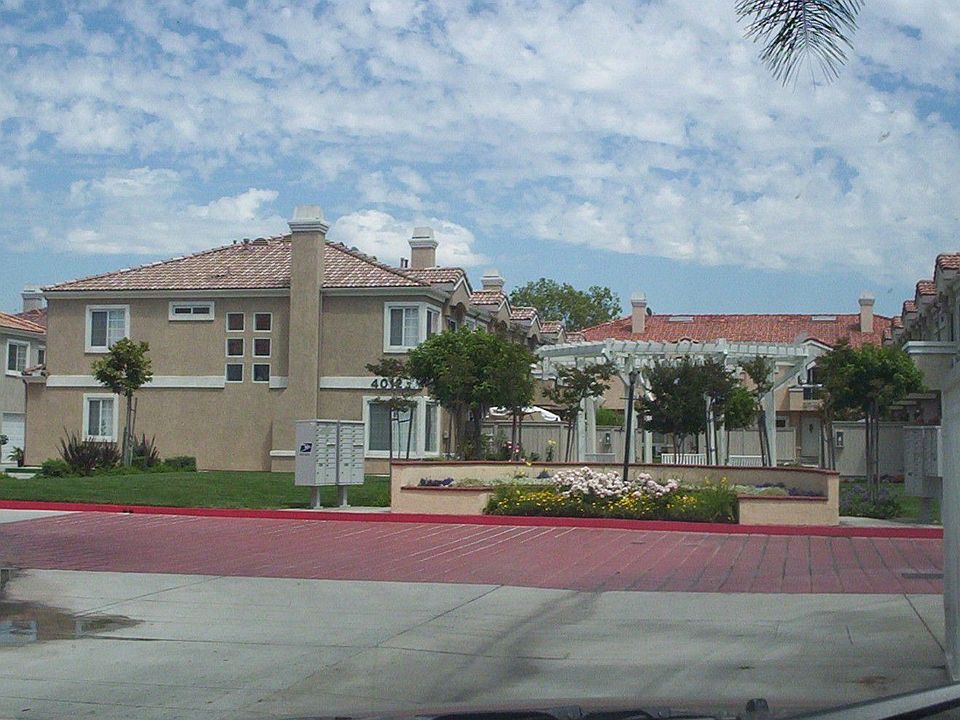 Front of gated community