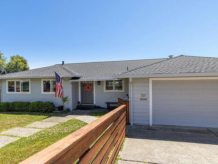 Front of house, front yard