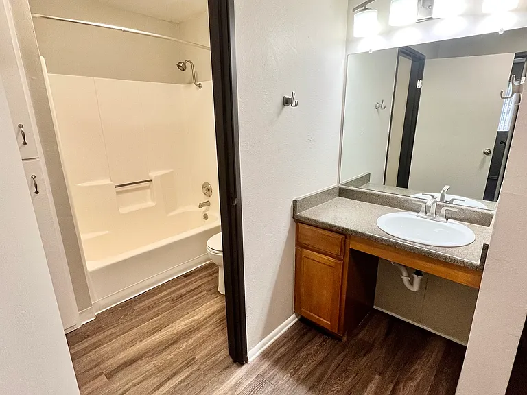 Experience sophistication in this contemporary bathroom space designed for relaxation and style. Experience sophistication in this contemporary bathroom space designed for relaxation and style.