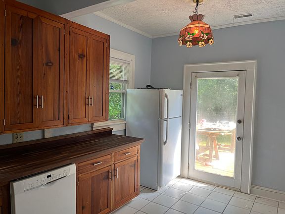 Back door opens onto rear deck