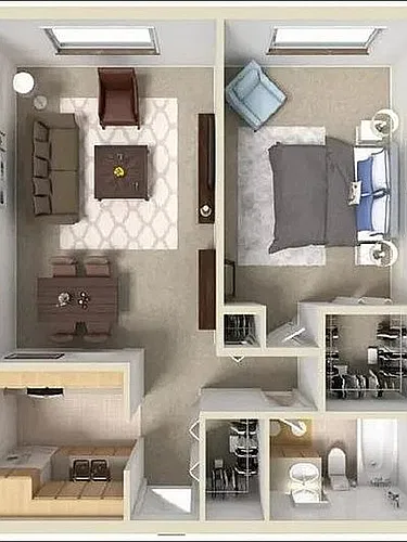 Floor plan A2 1X1