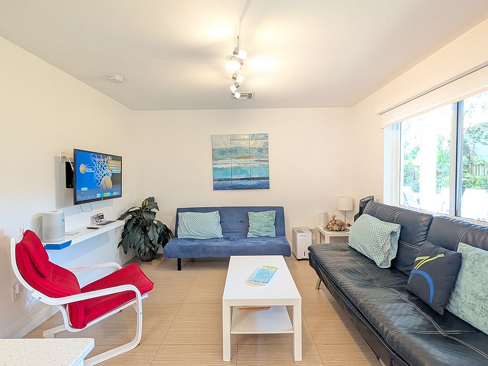 More view of the living room, Fire Stick TV is included.