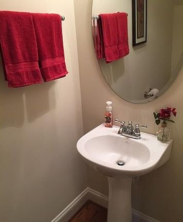 First floor powder room