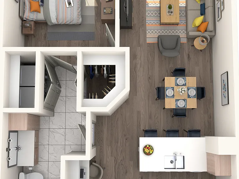 1 BR 1 Bath Apartment 1 BR 1 Bath Apartment