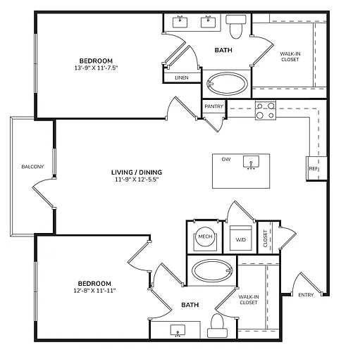 Floor plan B3