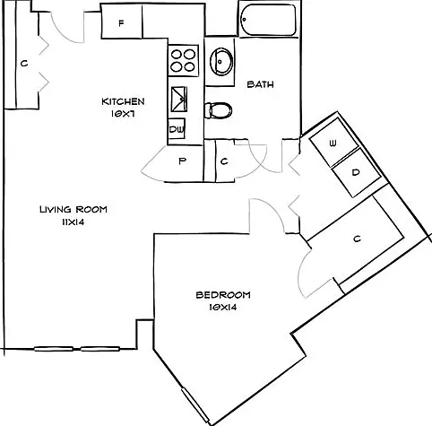 with Full-Size Washer and Dryer