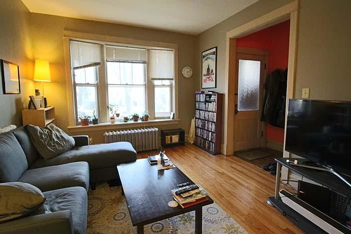 Living room and dining room