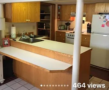kitchen from other view
 all tile through out