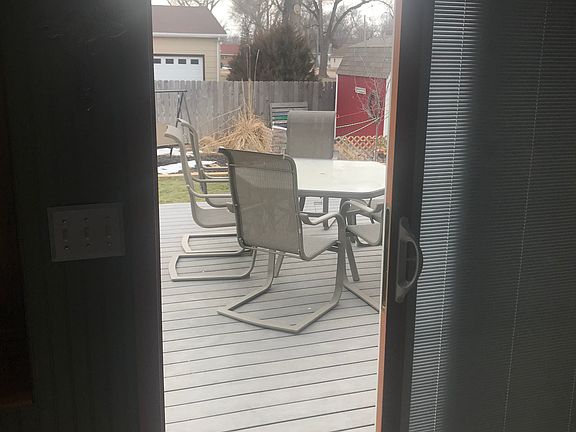 Sliding door- backyard deck