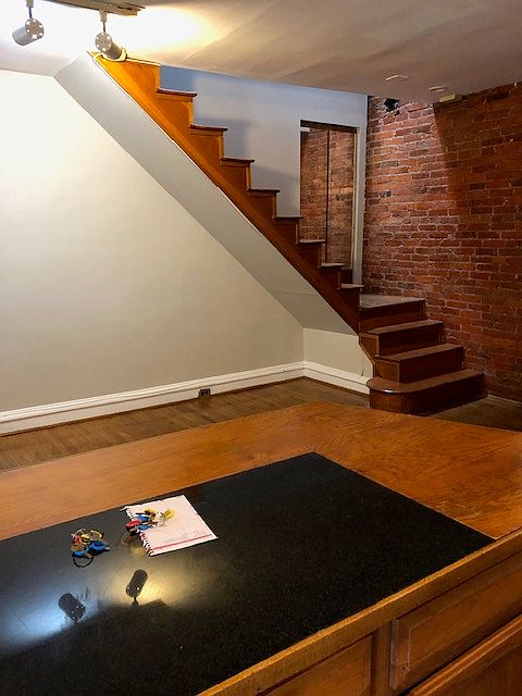 Staircase from Kitchen