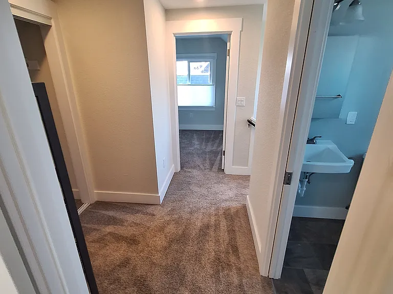 2nd floor hallway with extra large closet