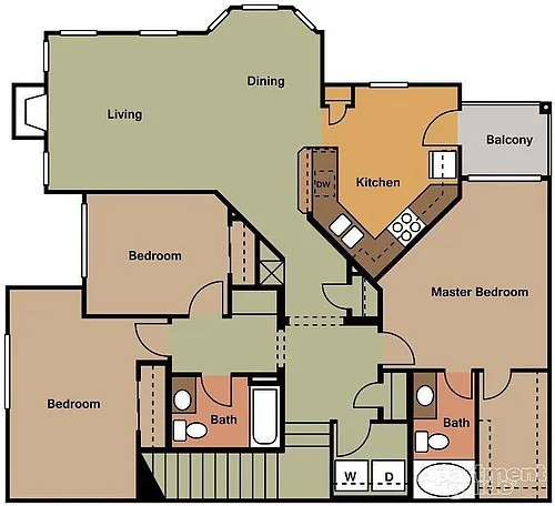 Floor plan 3 Bedroom