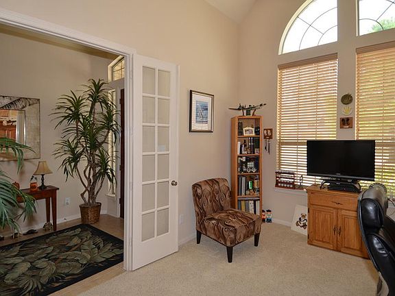 Another view of the study with French doors for privacy.