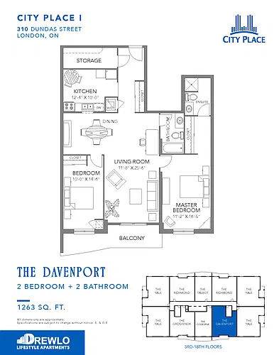 Floor plan Davenport