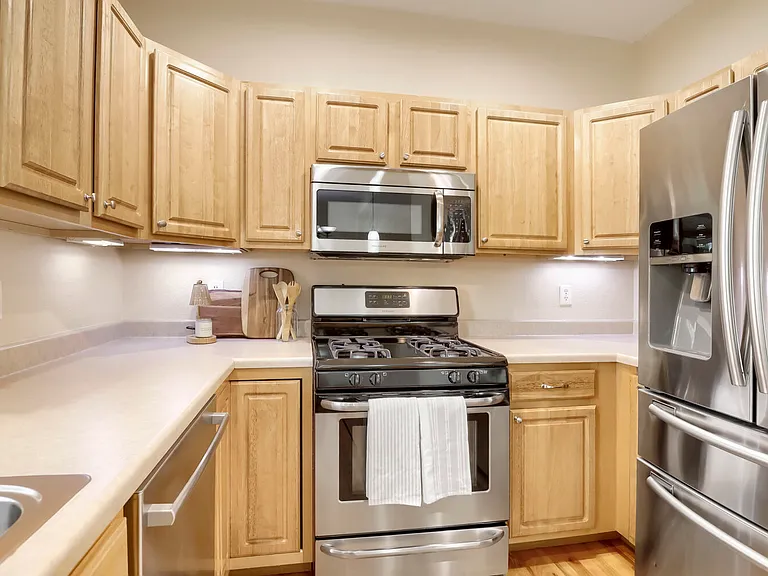 Kitchen with stainless appliances