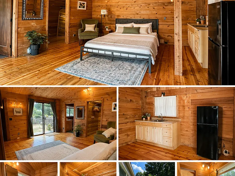Space can be furnished or unfurnished. Picture shows a king size bed for reference.