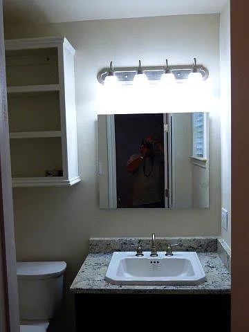 Bath for front bedroom.